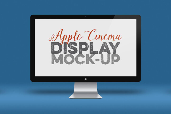 Apple Cinema Display – Free Mockup