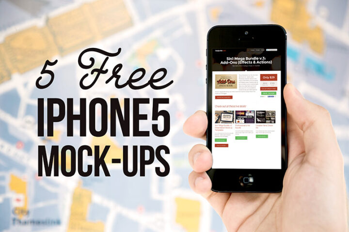 5 Free iPhone 5 Mockups
