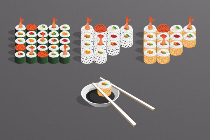 Free Sushi Icons and Abecedary