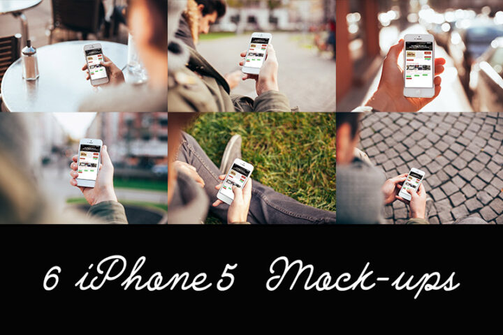 6 Free iPhone 5 Mockups