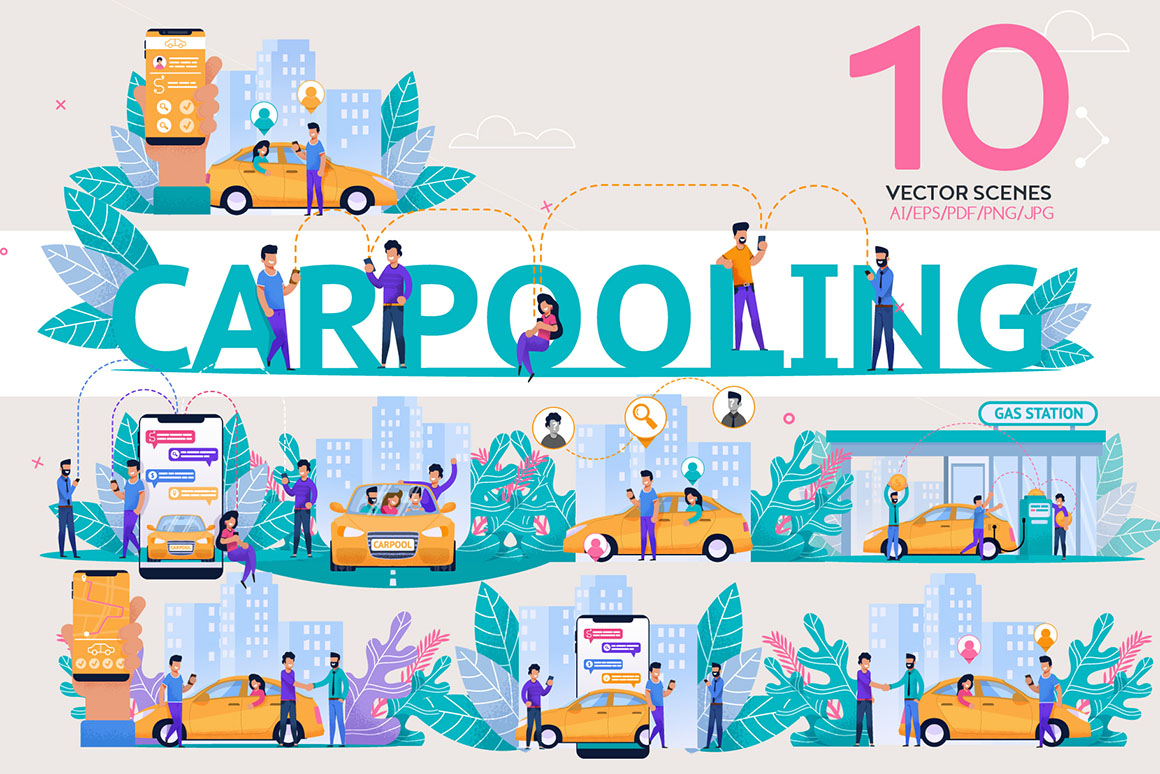 Карпулинг картинки. Carpooling World. Come across illustration. To accros illustration. Flat 23