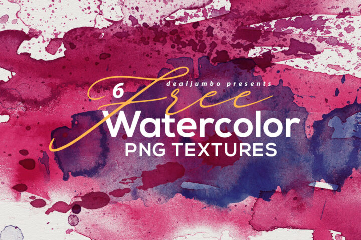 6 Free Abstract Watercolor Shapes