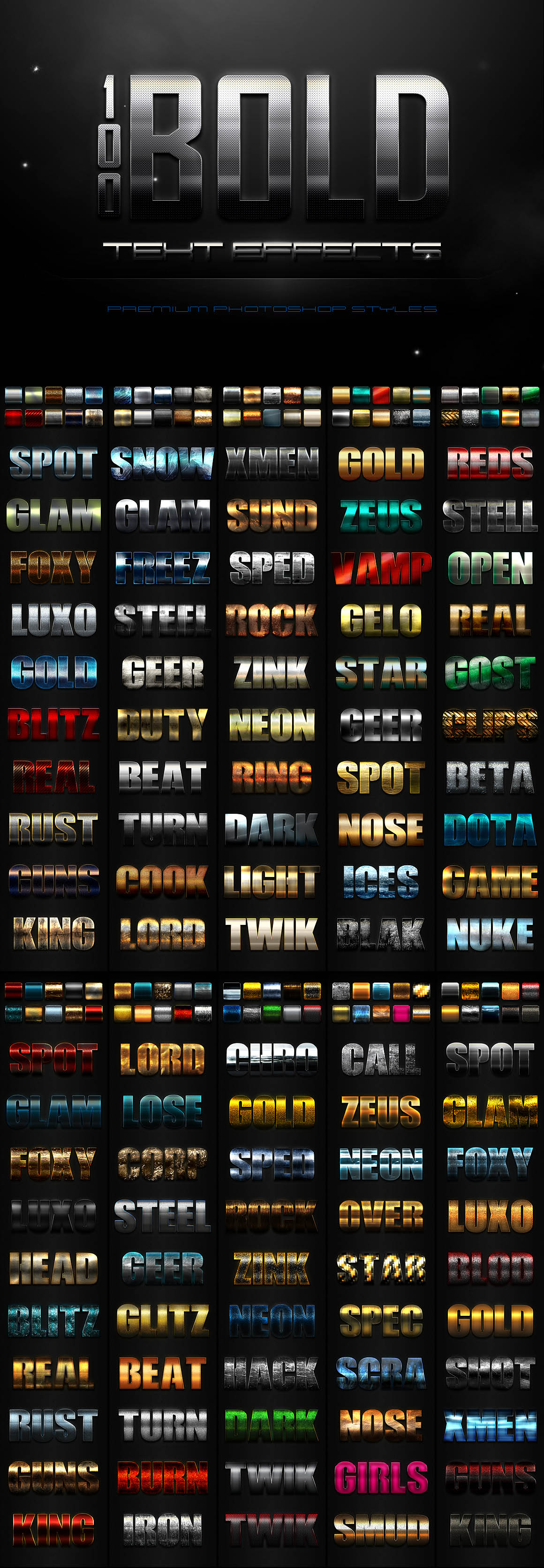 900+ Premium Photoshop Text Effects - Dealjumbo