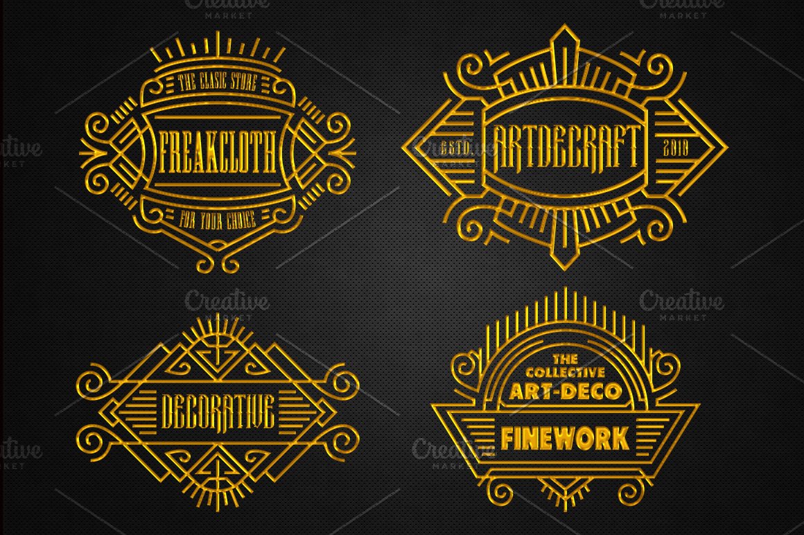 ArtDeco & Decorative Vector Graphics - Dealjumbo