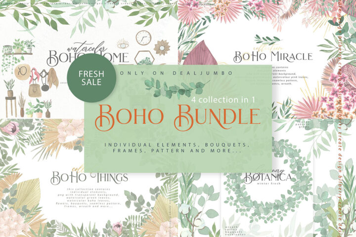 Boho Illustrations Bundle
