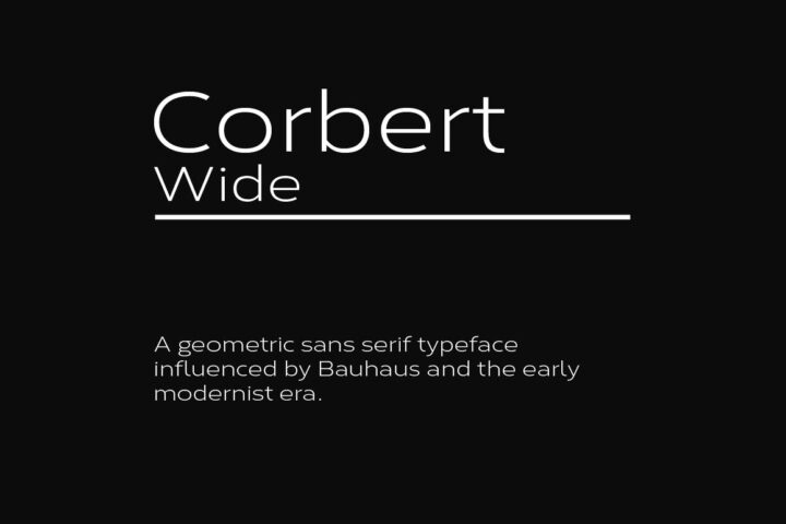 Corbert Wide – Free Font