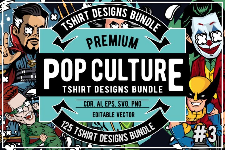 125 Pop Culture T-shirt Designs 3