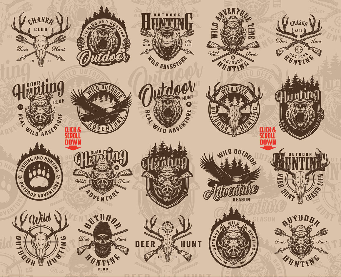 126 Outdoor Badges & T-shirt Designs - Dealjumbo