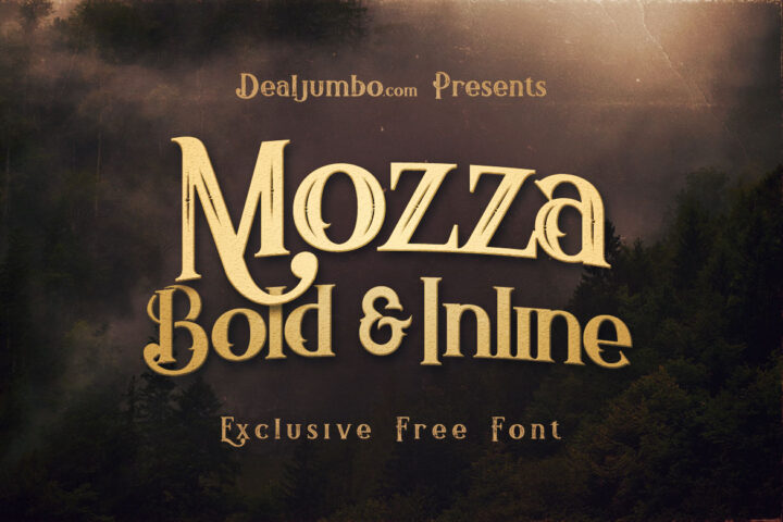 Mozza Bold & Inline – Free Font