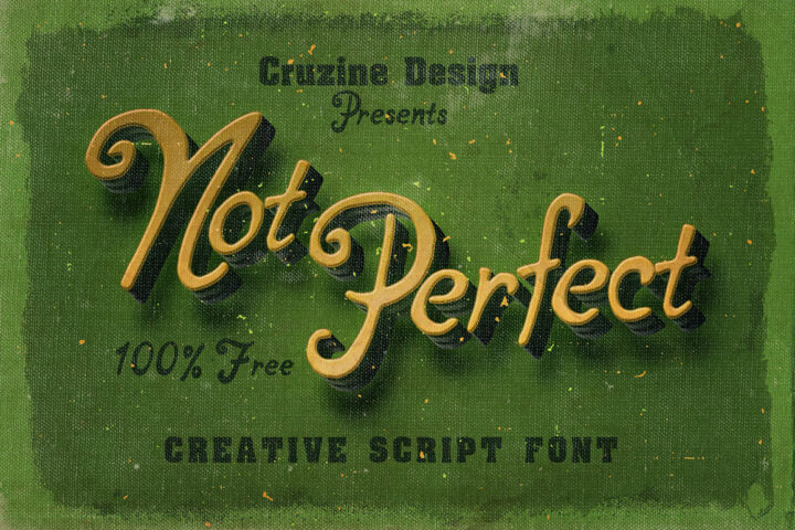 Not Perfect – Free Handwritten Font