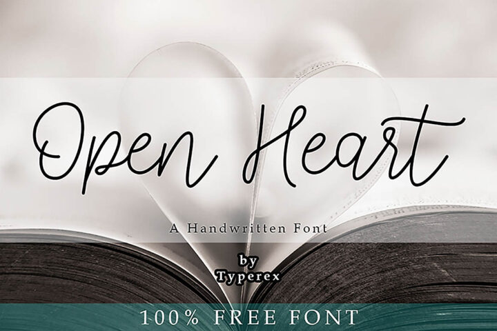 Open Heart – Free Font