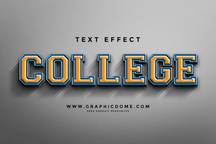 3D Text Presentation Mock-up