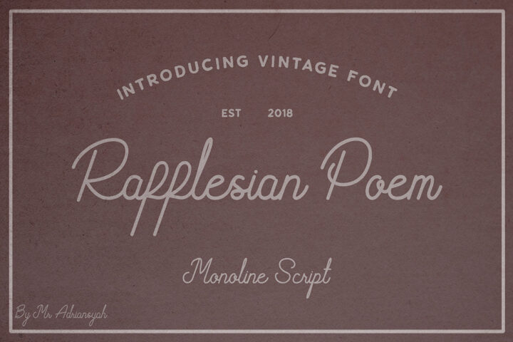 Rafflesian Poem – Free Font