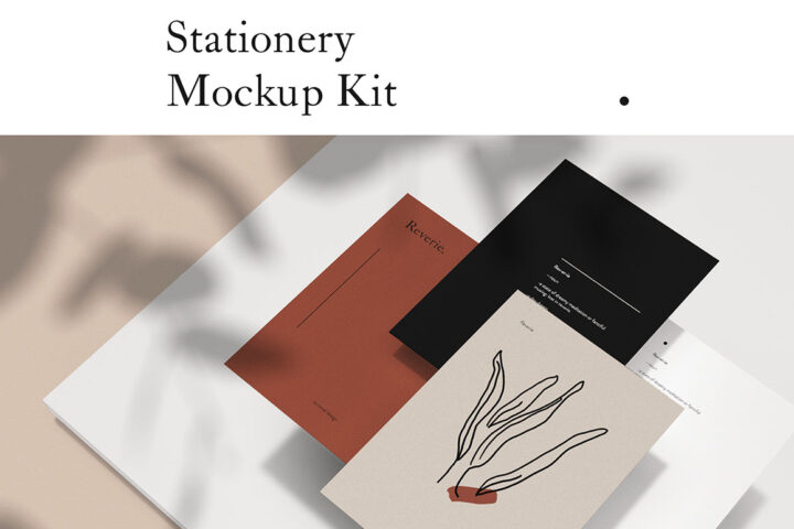 Simple Stationery – 3 Free Mockups