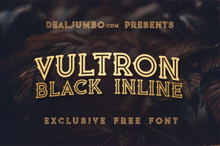 Vultron Black Inline – Free Font