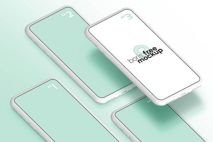 Simple White iPhone – Free Mockup