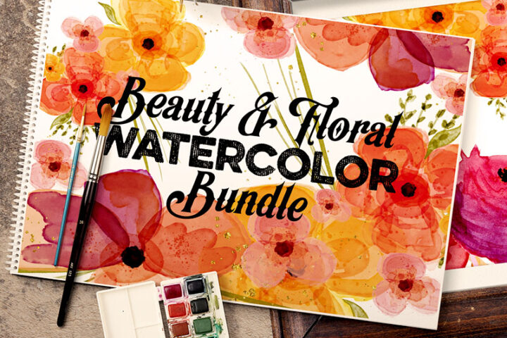 Beauty & Floral Watercolor Bundle