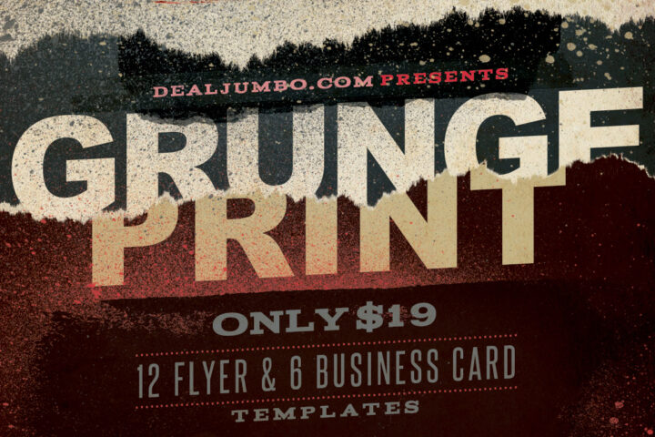 18 Ready to Print Grunge Templates