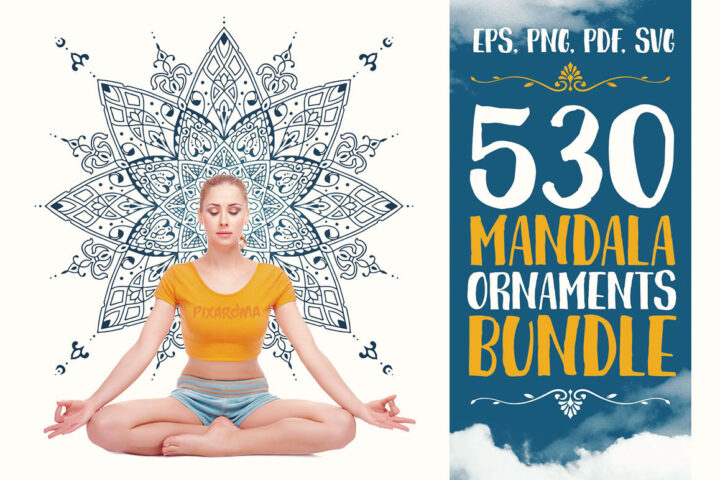 530 Vector Mandala Ornaments