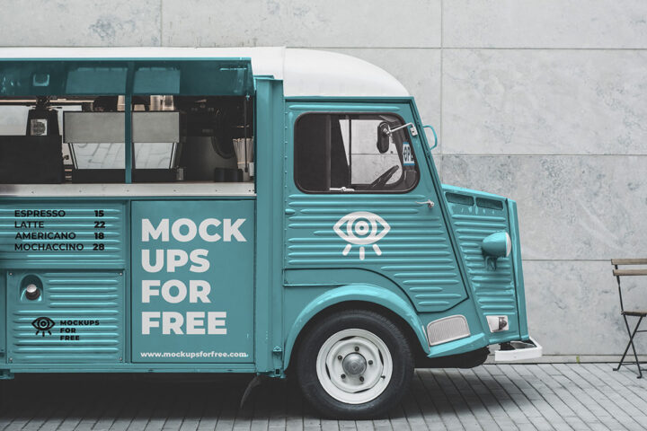 Coffee Bus – Free Mockup