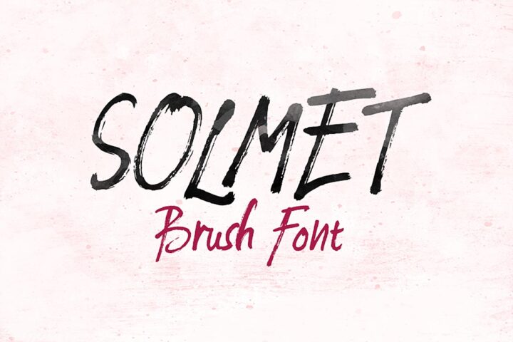 Solmet – Free Brush Font