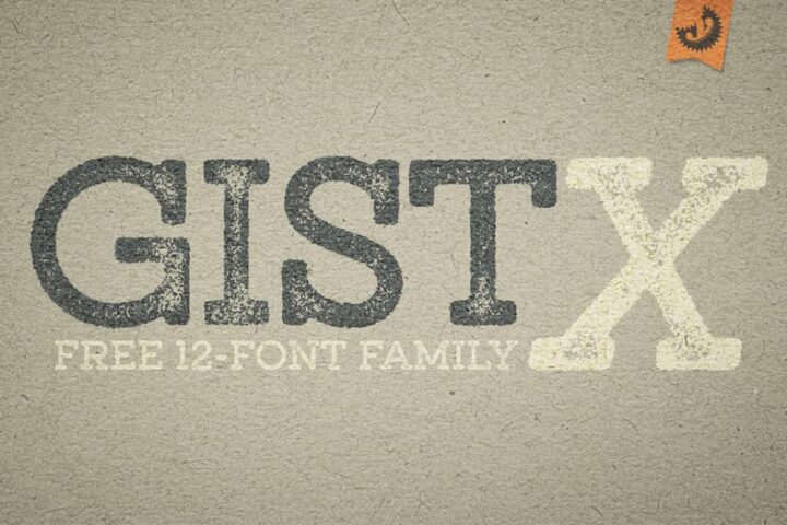GistX – Free Grunge Font