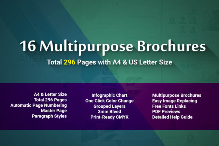 16 Multipurpose Brochure Templates