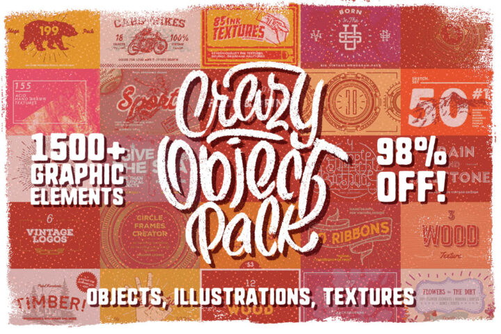 Crazy Object Pack – 1500+ Graphic Elements