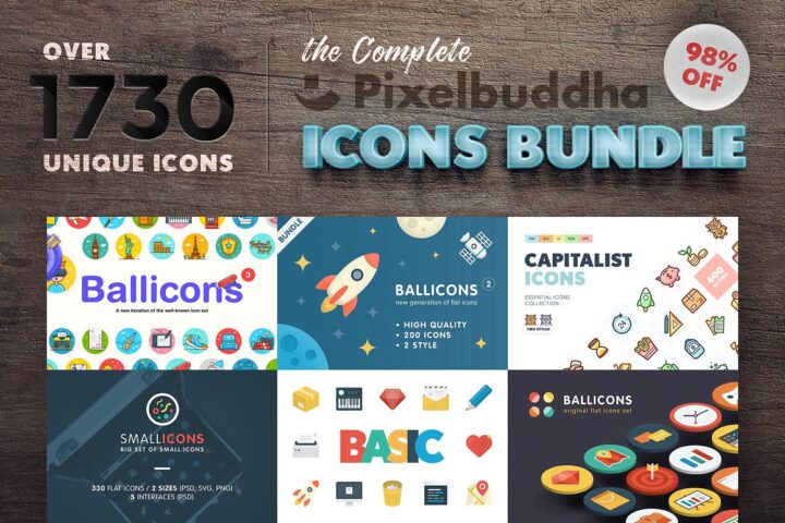 Complete Pixelbuddha Icons Bundle