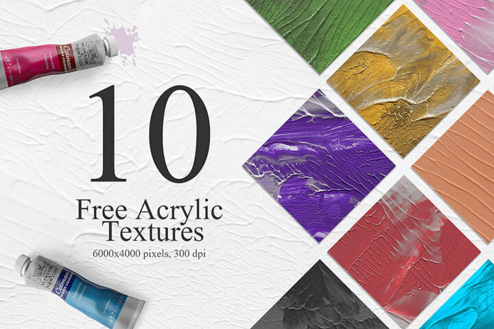10 Free Colorful Acrylic Textures