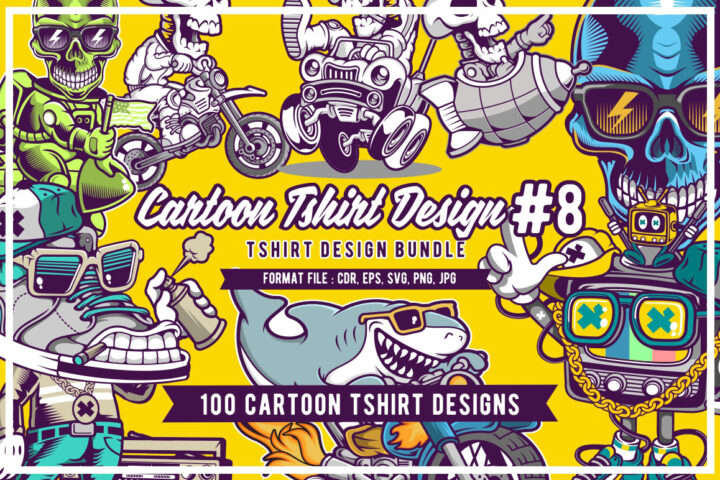 100 Cartoon T-shirt Designs 8