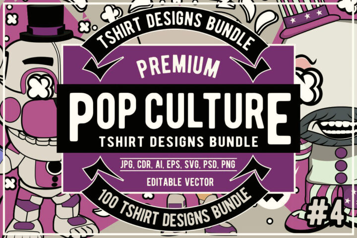 100 Pop Culture T-shirt Designs 4