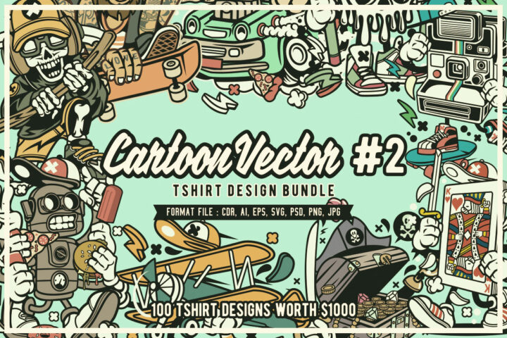 100 T-shirt Cartoon Designs 2