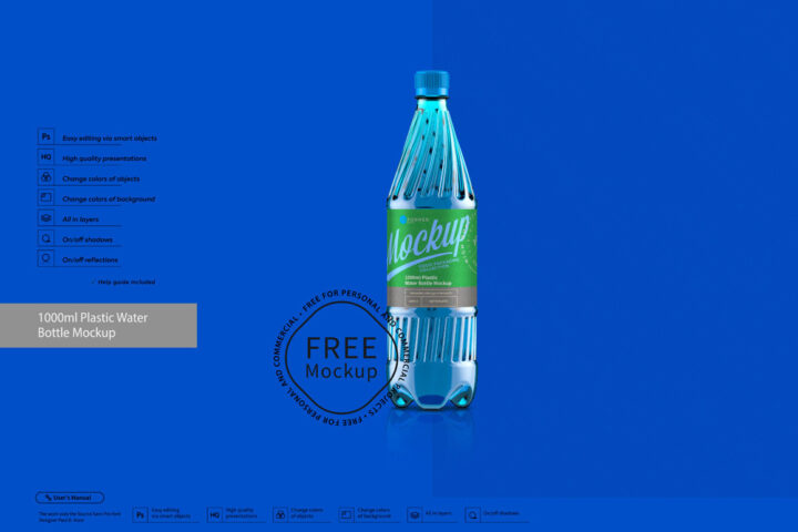Plastic Water Bottle – Free Mockup
