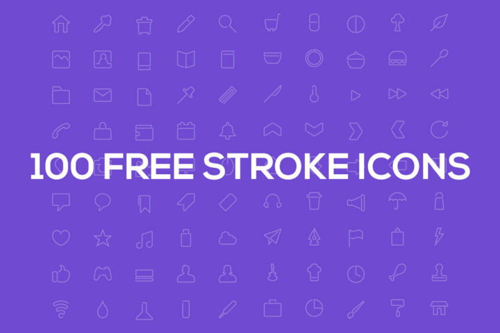 100 Free Stroke Icons