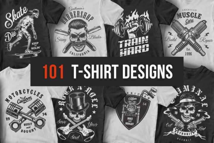 101 Retro T-shirt Designs