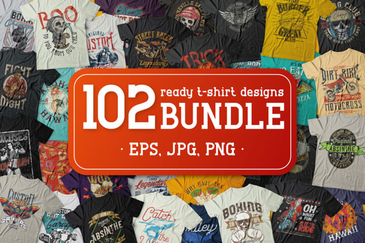 102 Illustrated T-shirt Designs