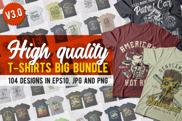 104 Handcrafted T-shirt Designs