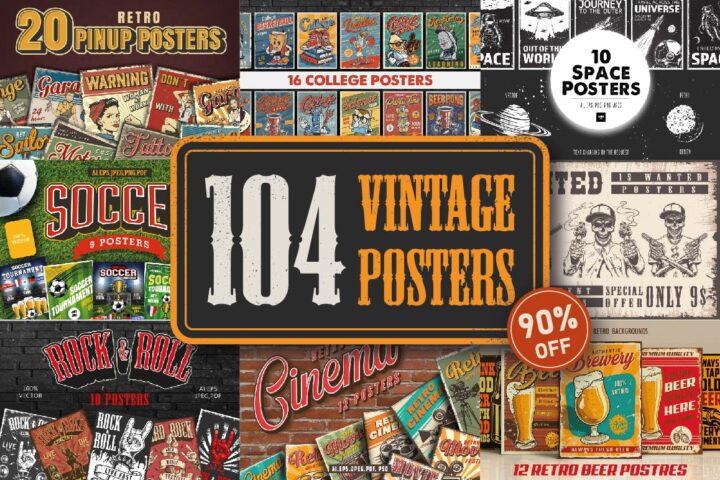 104 Vintage Poster Designs