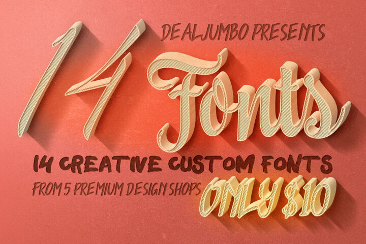 10 Dollar Bundle vol.7 – Creative Fonts