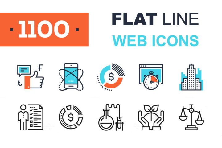 1100 Line Icons
