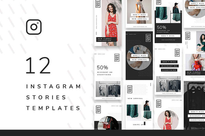 12 Shop Instagram Stories Templates