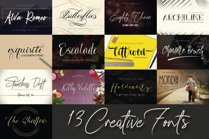 13 Creative Fonts