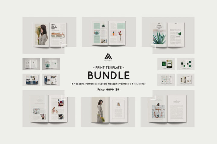 16 Modern InDesign Print Templates
