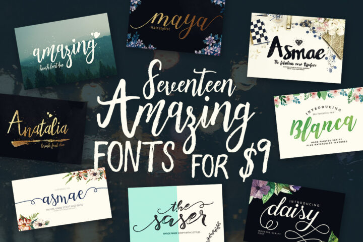 17 Amazing Fonts For $9
