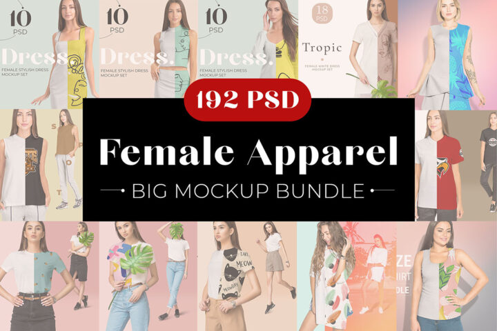 192 Female Apparel Mockups