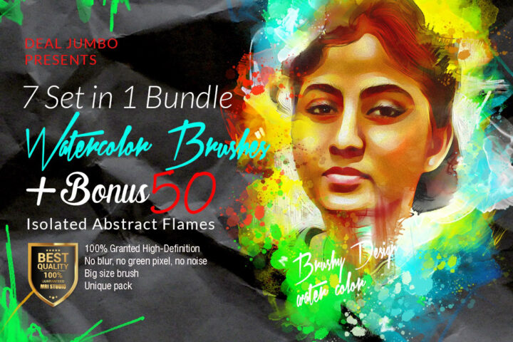 195 Watercolor Brushes