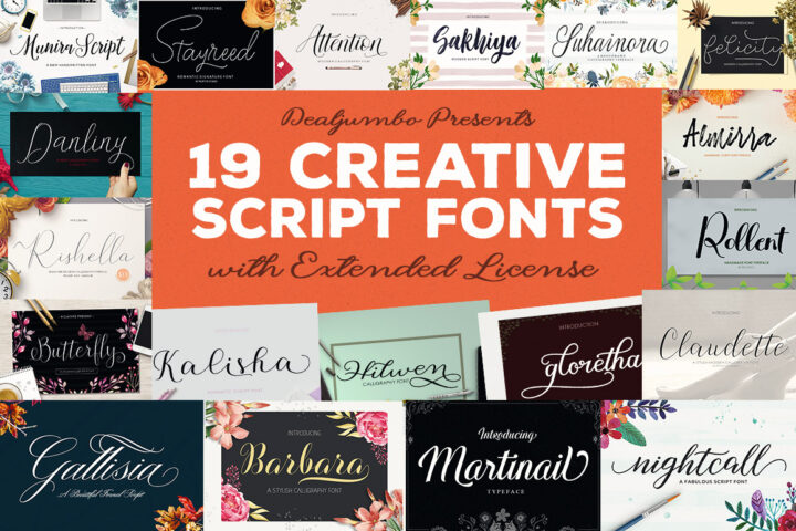 19 Creative Script Fonts