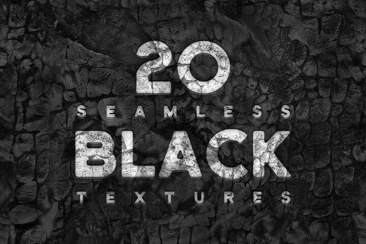 20 Free Seamless Black Textures