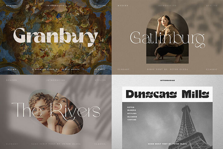 4 Trendy & Modern Fonts